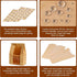 13.8x8.3x3.5 (50PCS) Bread Bags for Homemade Bread With Tin Tie Tab and Clear Front Window, in Large Kraft Bakery Bags