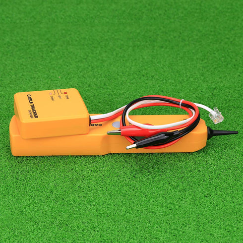 Cable Finder Tone Generator Probe Tracer - Wire Tracker Circuit Tester with Alligator Clips and RJ11 Plug Tool