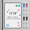 Magnetic Dry Erase Board for Fridge, Double-Sided 8"x12" Calendar To Do List Planner with 4 Markers