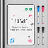Magnetic Dry Erase Board for Fridge, Double-Sided 8"x12" Calendar To Do List Planner with 4 Markers