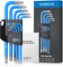 9PCS Star Wrench Key Set T10-T50, Metric Long Arm L-key with Visible Coding for DIY Household Repair