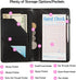 Pink Server Book Cute Waitress Book With Money Pocket and Zipper Serving Book Restaurant Guest Cash Check Bill Receipt