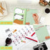 LeeLoon Set, 360 Cat Sticky Notes Sheets Cute Cartoon Animal Cat Self-Stick Notes Pads Cat Themed Memo Pads Cat Paw
