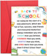 Frvyherz Back to School Card for Kids Students, First Day of School Card