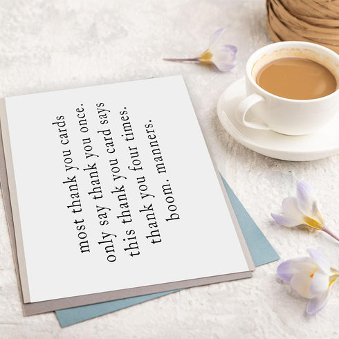 Londue Funny Thank You Gifts for Women Men, Thank You Card Gifts for Friends Boss, Simple Thank You Cards, Sarcastic