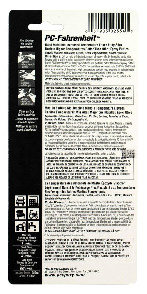 PC Products PC-Fahrenheit Hi-Temp 1 oz Brown Epoxy Adhesive (25543)