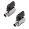 1/4" Brass Mini Ball Valve NPT Female x Male Shut-Off Valve (Pack of 2)