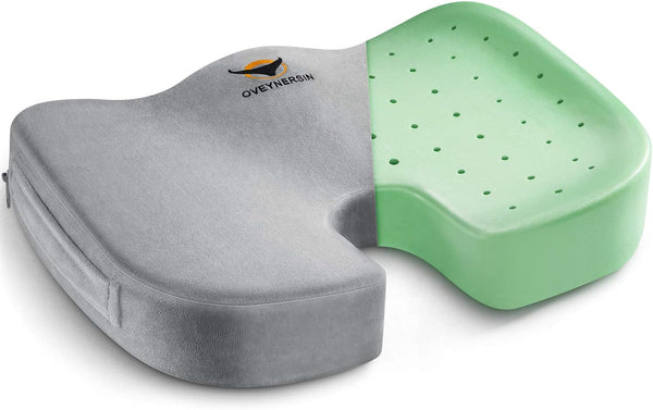 OVEYNERSIN Seat Cushion for Office Chair - Desk Back Pillow Support Memory Foam