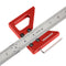 TOOLCOOL Circle Center Finder Tool, Woodworking Centering Tool with 45 Degree Angle Maker and Draw Scribe Line Ruler