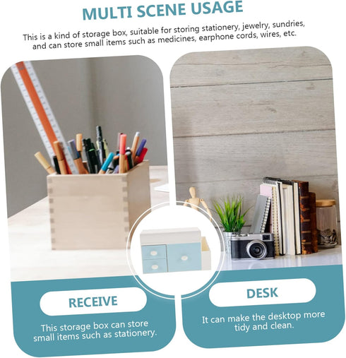KICHOUSE Bedside Drawer Organizer - Versatile Plastic Storage Box for Office & Home