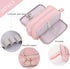 CICIMELON Large Capacity Pen Pencil Case with 4 Compartments, Aesthetic Organizer for Teen Girls (Pink)