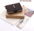 Refillable Handmade Leather Travelers Notebook - Small Size 5.2" x 4" Inches, Coffee