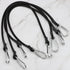 ZHOUBIN 24 Inch Black Bungee Cords - 4 Pcs with Carabiner Hooks for Secure Tie Downs
