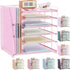 gianotter Desk Organizers and Accessories - 6-Tier Paper Organizer with Magazine Rack, File Organizer for Desk, Office