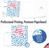 NobleWorks Jumbo Valentine's Day Love Greeting Card, 8.5 x 11 Inch with Envelope, Large Blue Hearts J3503VDG