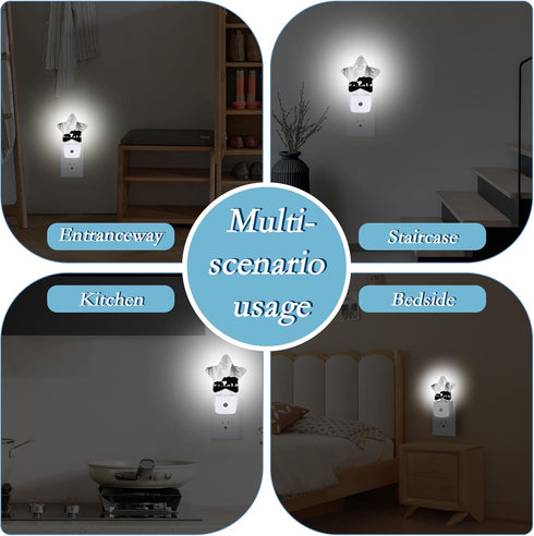 SKYDAWNY Bear Pine Tree Night Light,Plug Into Wall Decor Nightlights for Bedroom,Bathroom,Hallway,Stairway,Kitchen