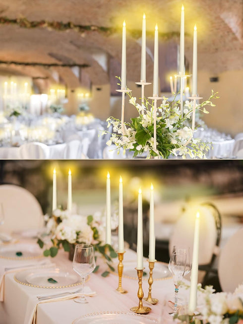 30 11 Inch Retisee Pcs Flameless Taper Candles LED Candles Bulk Battery Operated Taper Candle Flickering LED
