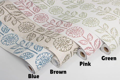 17.7in118.1in Wudnaye Floral Peel and Stick Wallpaper Vintage Tulip Floral Wallpaper Flower Farmhouse Contact Paper