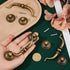 6 Sets 4 inch SUPERFINDINGS Vintage Bail Pull Handles Hole Center Antique Bronze Drawer Handles Alloy Drop Pulls