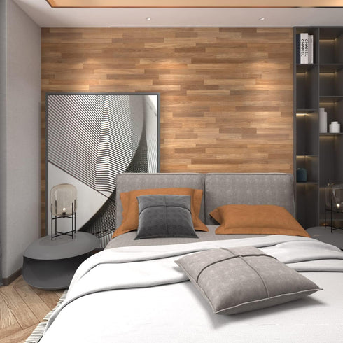 Wood Peel and Stick Wallpaper, Wood Grain Contact Paper for Cabinet, Decorative Faux Wood Plank Wallpaper, 15.7 78.7