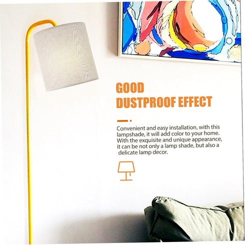 Bulbs DOITOOL Linen Lamp Shade Replacement for Light Cover for Floor and Desk Lamps Easy Install Warm Atmosphere