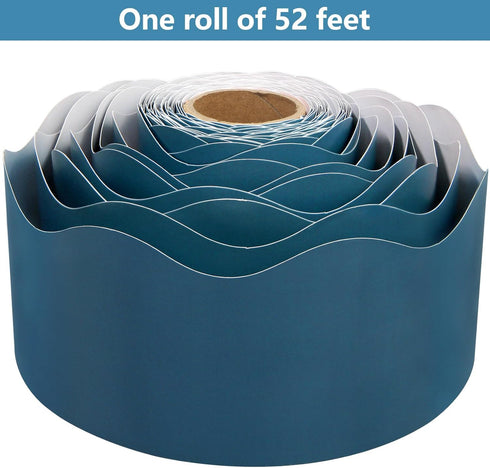 Slate Blue Scalloped Border Trim Bulletin Board for Classroom 52ft