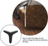 4pcs 11cm DOITOOL Matte Black Furniture Support Feet Metal Triangle Sofa Legs Bed Legs Cabinet Feet for Modern Sofa
