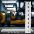 2 Pieces DIN Rail Slotted Aluminum, 8" Long x 35mm Wide with 4 #10 Stainless Steel Screws for Mounting
