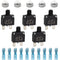 BlueStars 5 Packs 12Amp Thermal Circuit Breaker, 125/250V AC 32V DC, Overload Protector with Manual Reset Kit