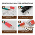 Thick Marine Grade Copper Electric Wire Lugs, 20Pcs Tinned Copper Gauge 8Awg-5/16" Ring Battery Cable Connectors