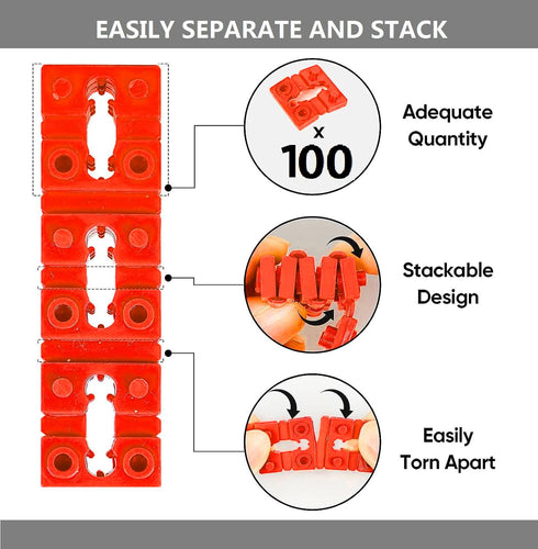 Switch and Receptacle Spacer Outlet Spacers, 100pcs Electrical Outlet Shims for Loose Outlet Electric Switch