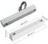 Aoje-Link MC-58 NC Wired Magnetic Switch Door Window Reed Switch Micro Alarm Magnetic Contact Security (Silver Gray,
