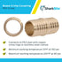 SharkBite UC0135 1-1/4 Inch Crimp Coupling, Brass Plumbing Fitting for PEX Pipe