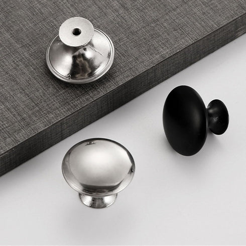 Ywmsfl 10Pcs Drawer Pulls Stainless Steel Dressers Knob Cupboard Handle Modern Furniture Handle Round Bedside Cabinet