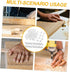 50pcs Plastic Fixing Brackets with Self-Tapping Screws for Drawer Corner for Furniture Repair and Projects Ample Supply