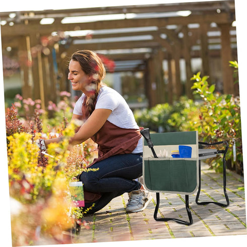 Abaodam Garden Kneeler Tool Bag Durable Gardening Seat Pouch with Ample Storage Space Convenient for Garden Lovers