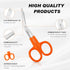 Tarpop 48 4.8 Inches, 5 Pcs Gauze Scissors for Nurses Medical Small Bandage Scissors Bulk Heavy Duty Safety Mini Gifts