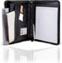 Travigo 3-Ring Zipper Business Leather Portfolio Folder, 1.25" 3-Ring Binder, Professional Document Organizer