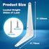 suiwotin 12pcs 4 Inch 3x4 Inch Shelf Brackets, Heavy Duty L Bracket, Shelf Corner Brace Right Angle Bracket, Floating