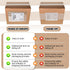 Cholemy 200 Pcs Clear Packing List Envelopes - Shipping Pouches with Adhesive Pockets