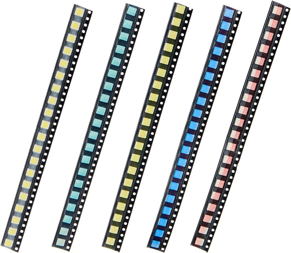 Bridgold 100pcs 5 Types Colors 5050 Red Yellow Blue Green White SMD LED