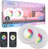 CLEANLIFE 2-Pack Smart LED Recessed Lighting Retrofit Downlight RGB + Tunable White