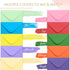Gift Card Envelopes - Gummed 100-Count Mini Envelopes, 10 Colors, 4 x 2.7 Inches