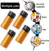5ml Small Sample Vials, 50Pcs Amber Glass Sample Bottles with Screw Cap for Laboratory, Liquid, Water, Seeds