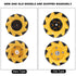 8mm 48mm(2 Directional Wheels,Mecanum Wheel Smart, Parts Accessories OmniDirectional Directional mecanum Wheels Robot