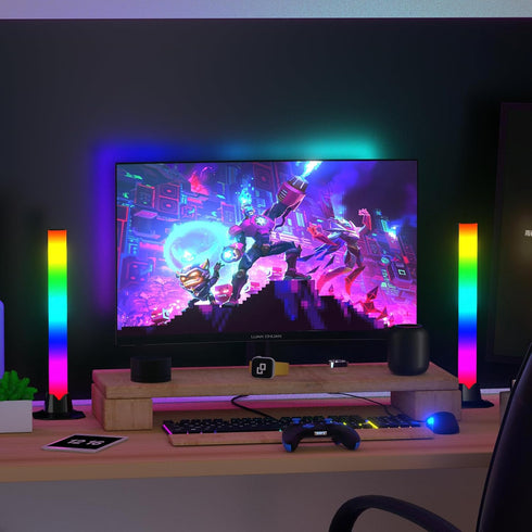 MIHEAL LED Light Bar RGB Lamp,Smart Lighting Tower Starter Kit with Remote for PC, TV, Gaming Room and Computer Case