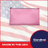 Vinyl Zipper Bags Leatherette Small Compact Pink 11 x 6 inches, 1 Zippered Pouch