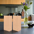 MOKKHNB 100pcs 18x9x5.5cm Kraft Paper Bread Bags with Flat Bottom Greaseproof Disposable Bakery Storage Bags