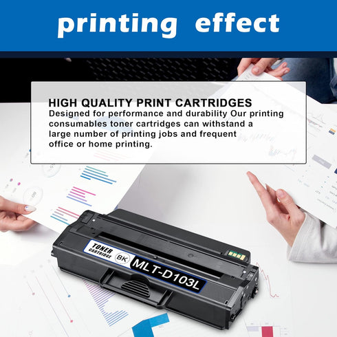 MLT D103L (SU720A) Black Toner Cartridge Replacement for Samsung Printers, High Yield, 1-Pack