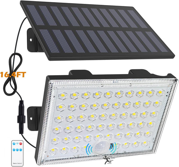 LumiZen Solar Lights Outdoor,Remote Control Solar Motion Sensor Lights with 3 Modes,IP65